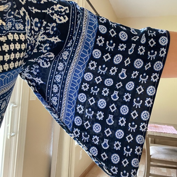 Beautiful blue romper. Boho style - Picture 5 of 9